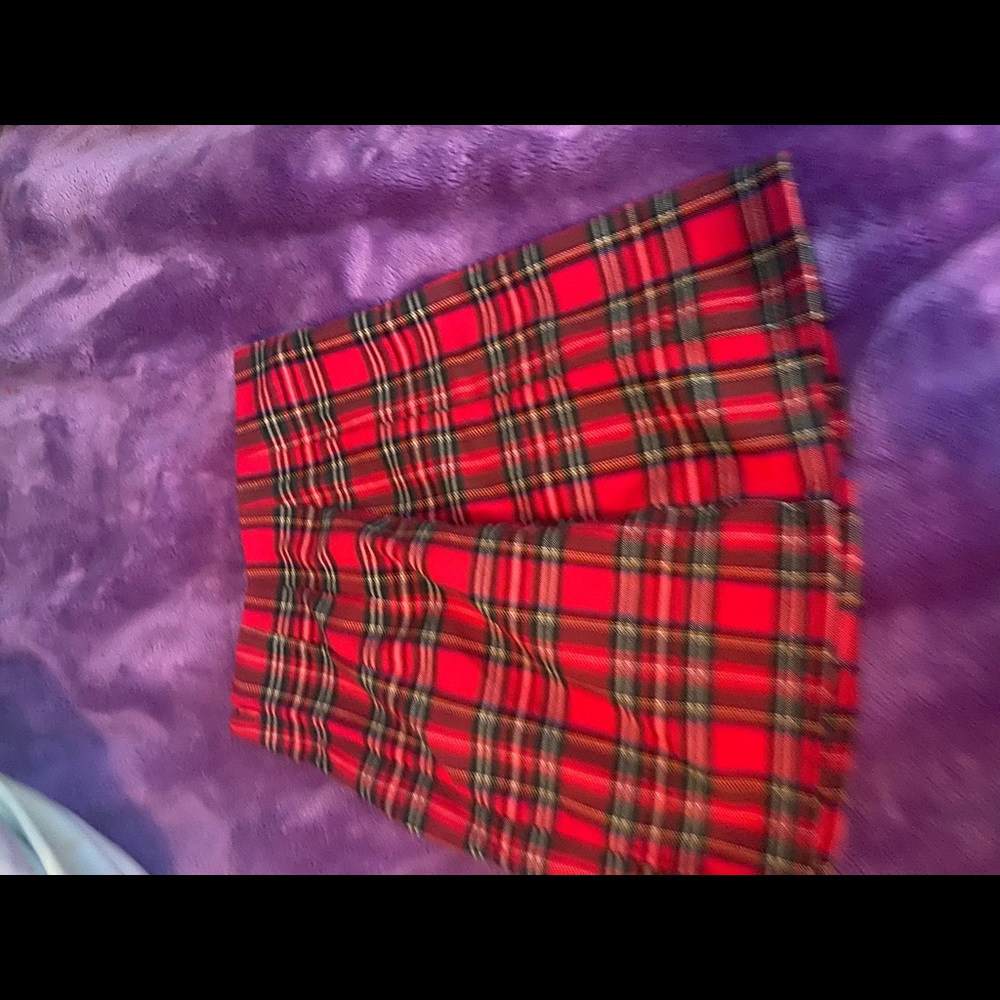 red and green skirt
